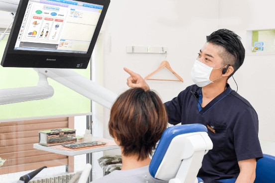 治療計画の説明の様子