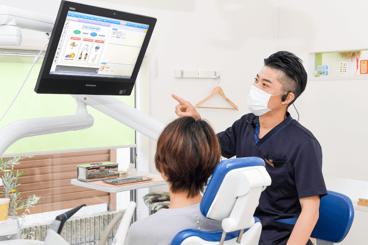 治療計画の説明の様子