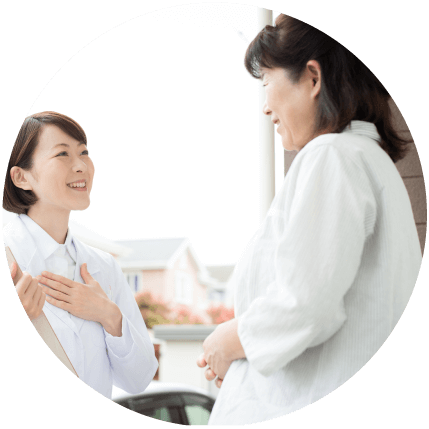 訪問診療を受ける様子